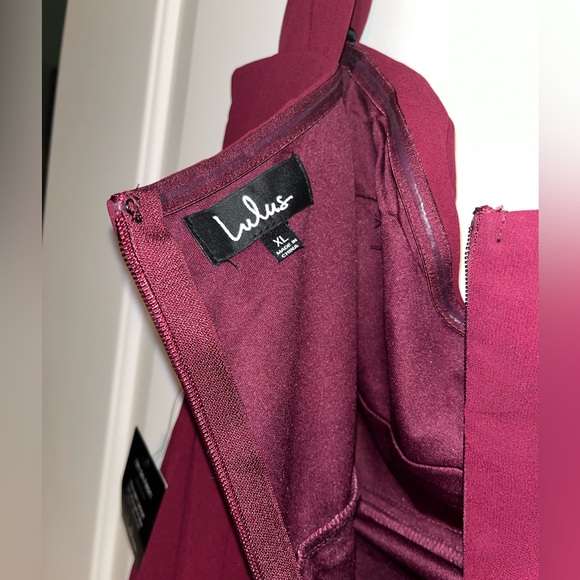 Lulus Harmonious Love Burgundy Off-the-Shoulder Maxi Dress - Picture 11 of 11